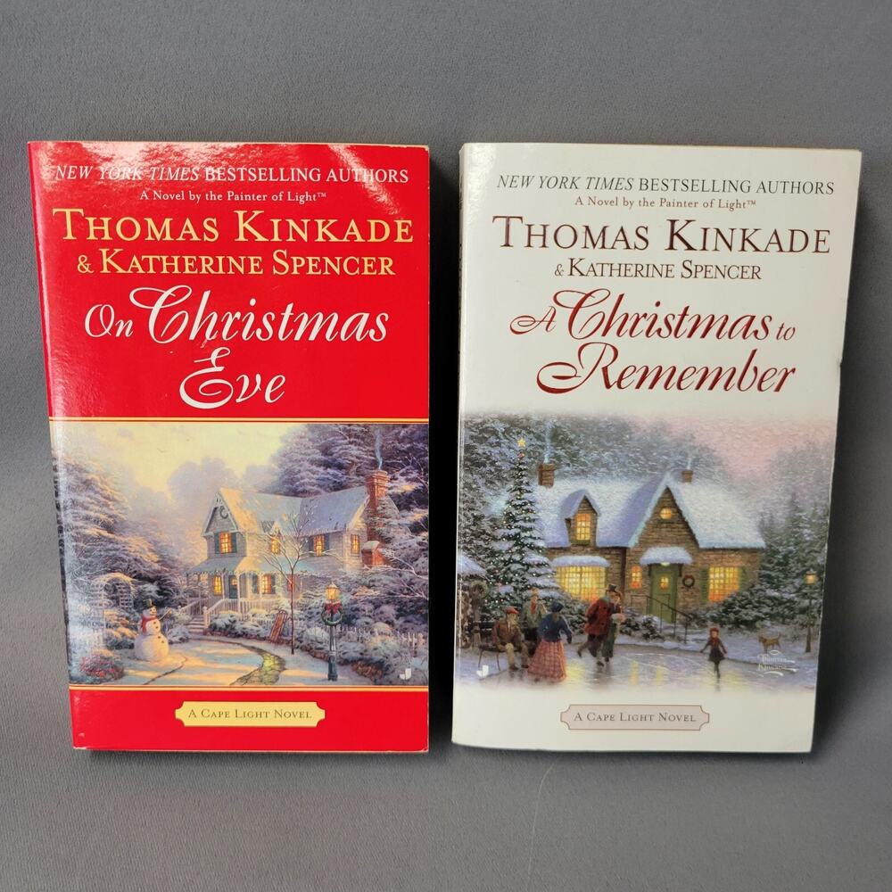 Thomas Kinkade Christmas Books Lot Of 2 Paperback On Christmas Eve +